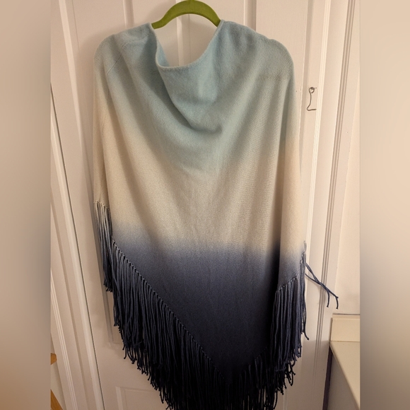 Cashmere Fringe Ruana from Minnie Rose NEW - Picture 4 of 4